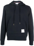 Thom Browne logo-patch hoodie