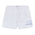 White MA Watercolor Bar Sweatshorts