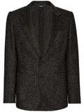 Dolce & Gabbana single-breasted bouclé blazer