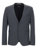 BOSS peak-lapel wool blazer