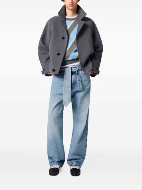 MSGM raglan-sleeve button-up jacket