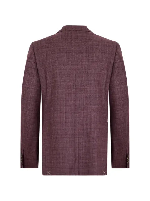 Canali checked single-breasted blazer