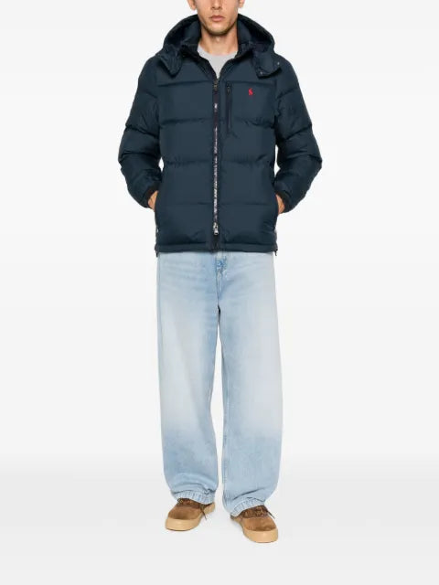 Polo Ralph Lauren logo-embroidered hooded coat