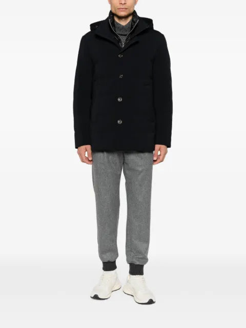 Montecore hooded button-up jacket