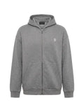 Gucci logo-embroidered zip-up hoodie