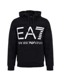 Ea7 Emporio Armani logo-print cotton hoodie