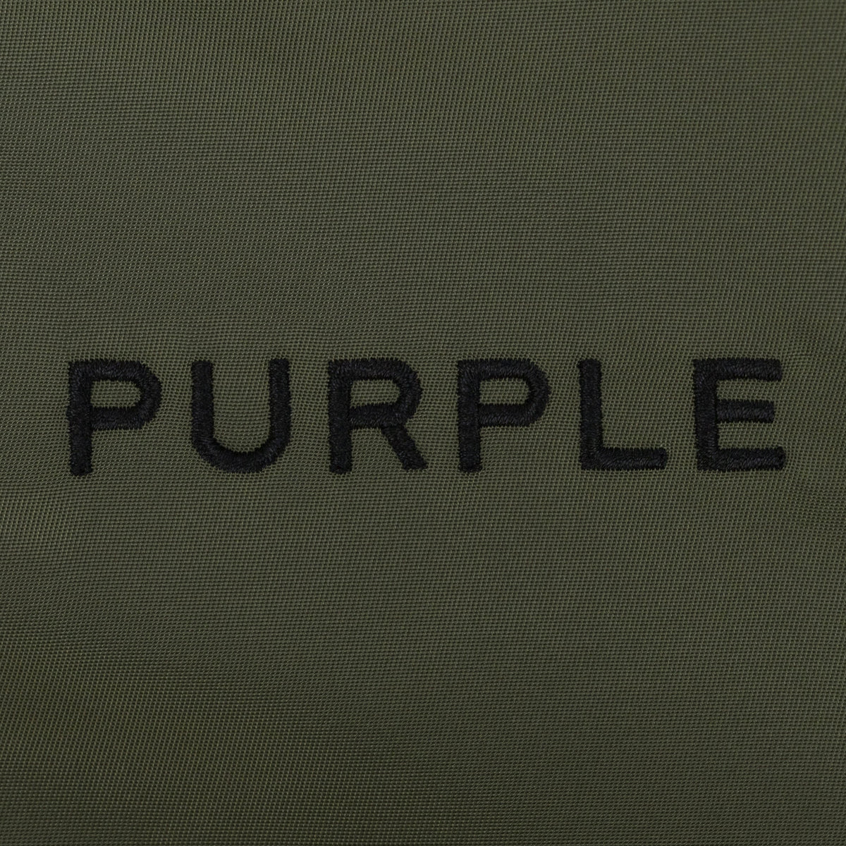 Green Wordmark Satin Front Zip Bomber