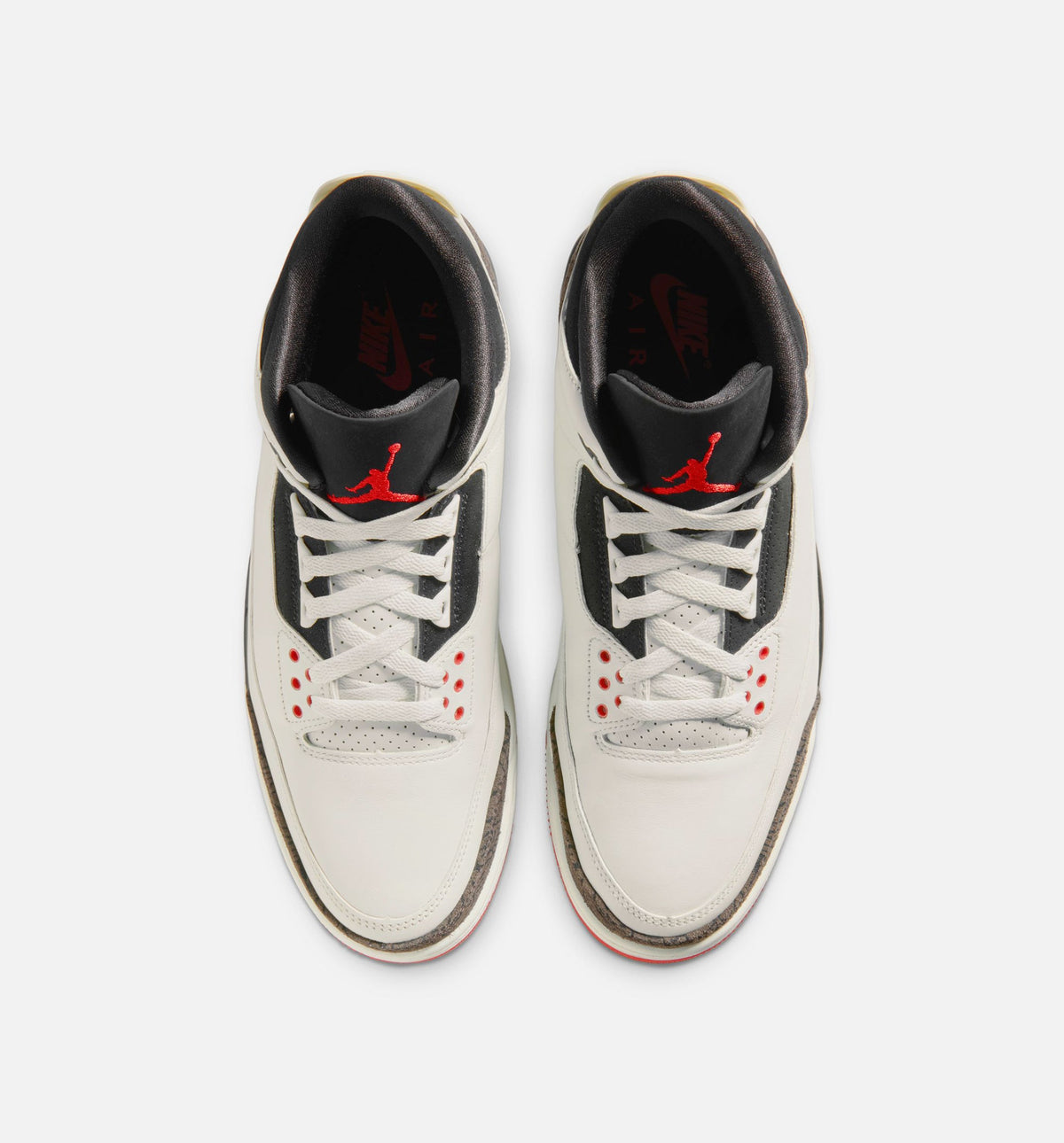 Air Jordan 3 Retro Sail University Red Men's Shoes - Cream/Red/Black