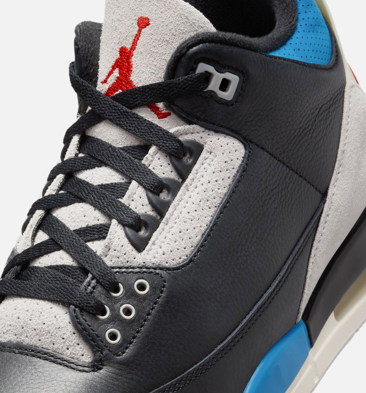 Air Jordan 3 Retro OG Rare Air Men's – Black/Chile Red/Neutral Grey