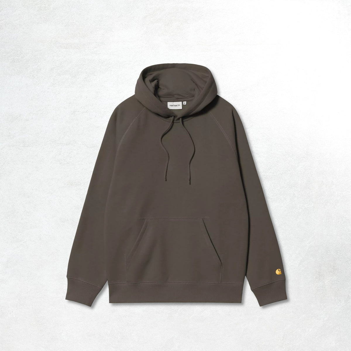 Carhartt WIP Hooded Chase Sweat: Shungite / Gold