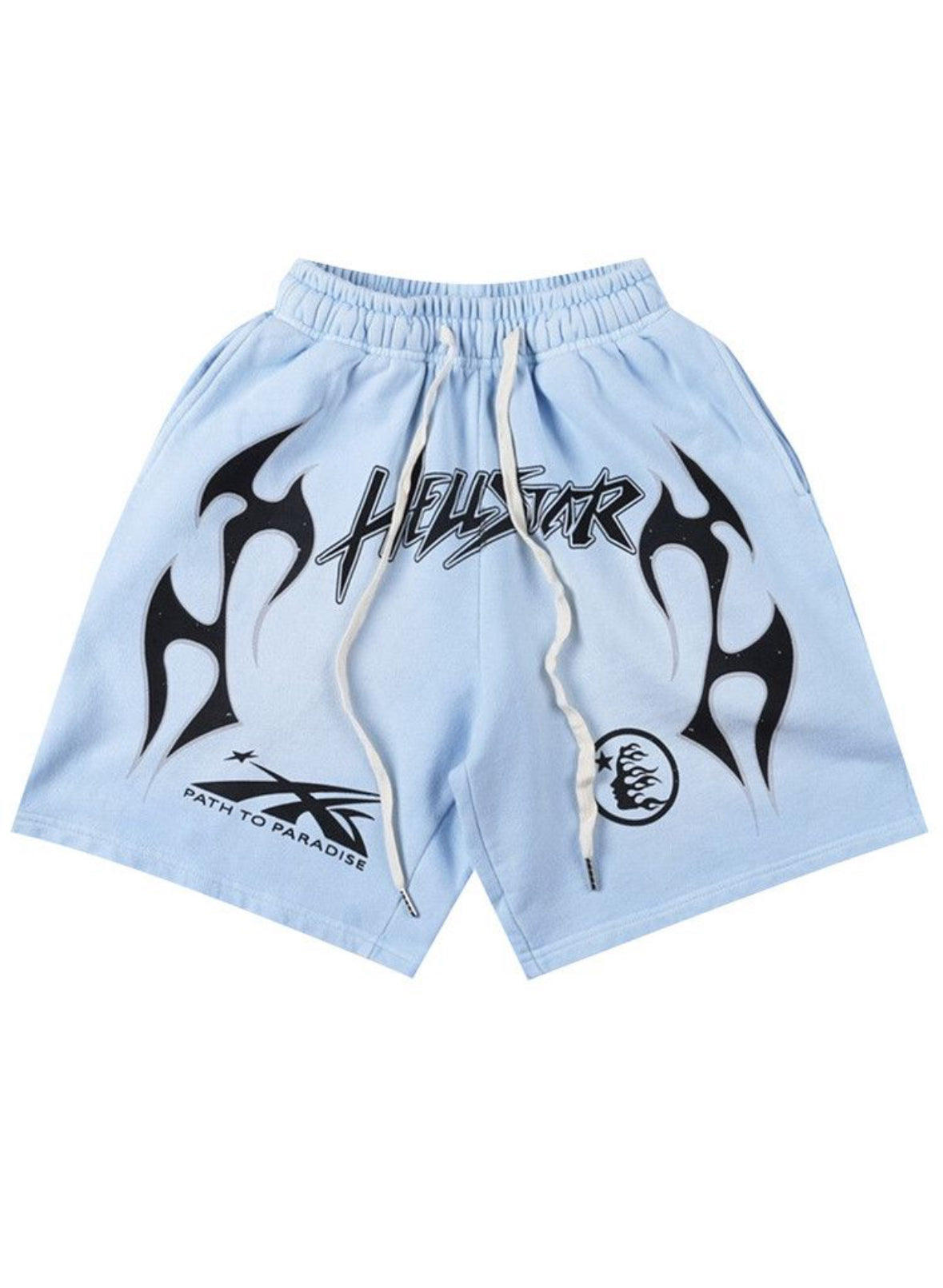 Hellstar Path to Paradise Shorts Light Blue