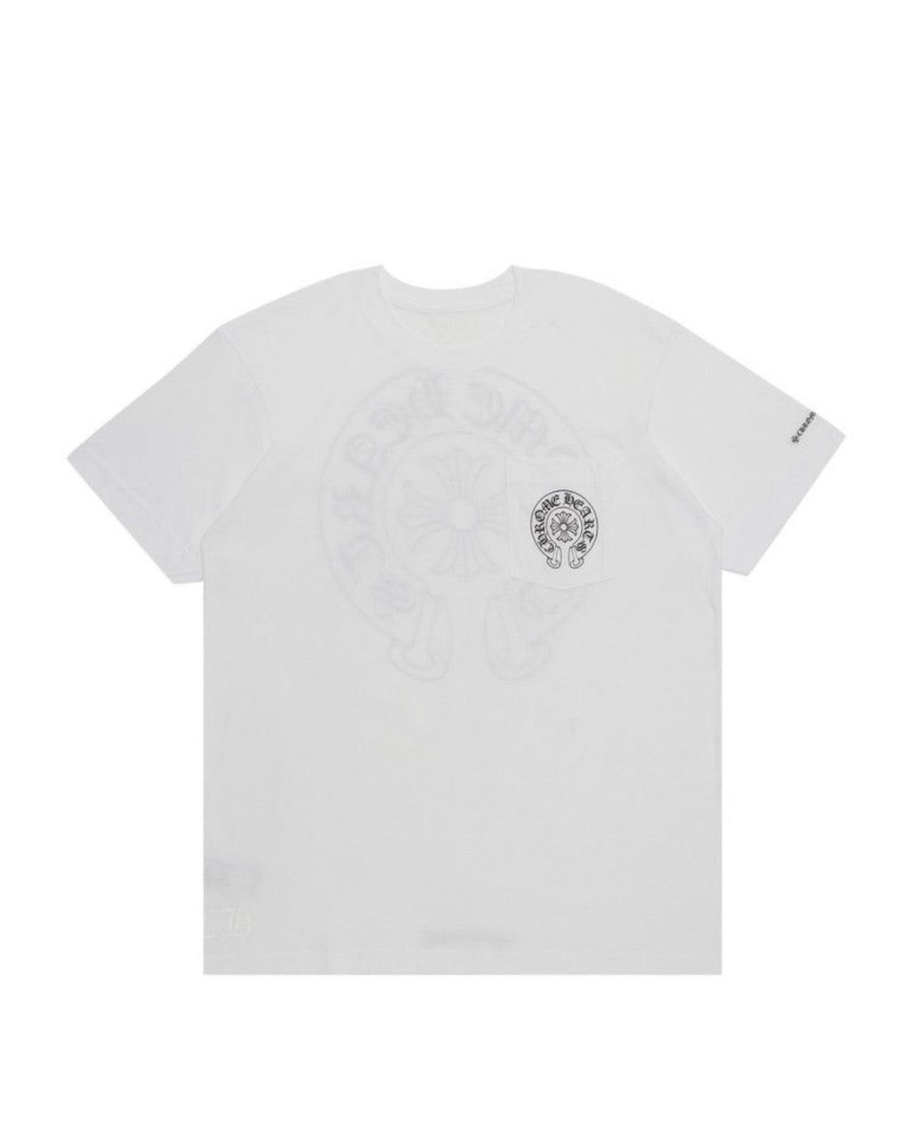 Chrome Hearts Horseshoe Logo Pocket T-Shirt White