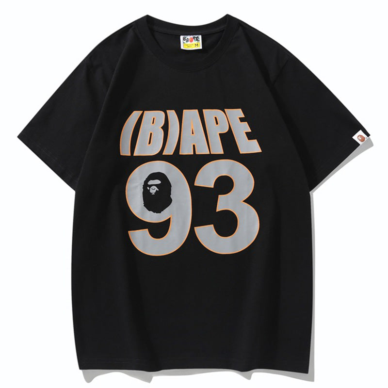 BAPE 93 Logo Men's Graphic T-Shirt - Black