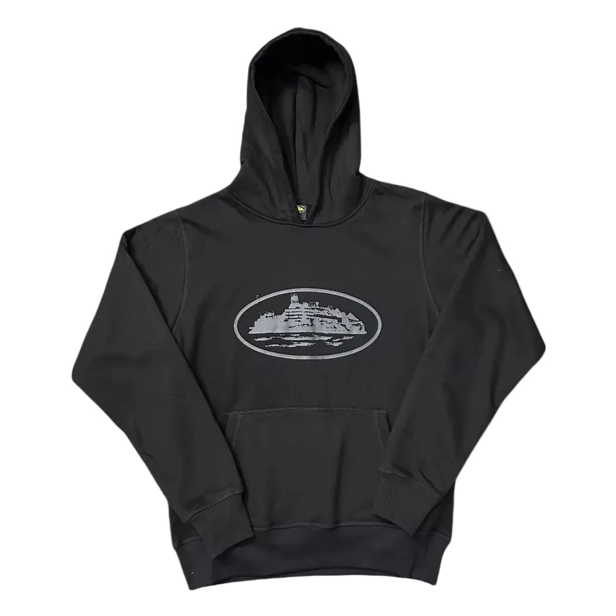 Corteiz Alcatraz Island Heavyweight Hoodie black/grey