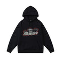 Trapstar London Shooters Red Outline Black Fleece Hoodie
