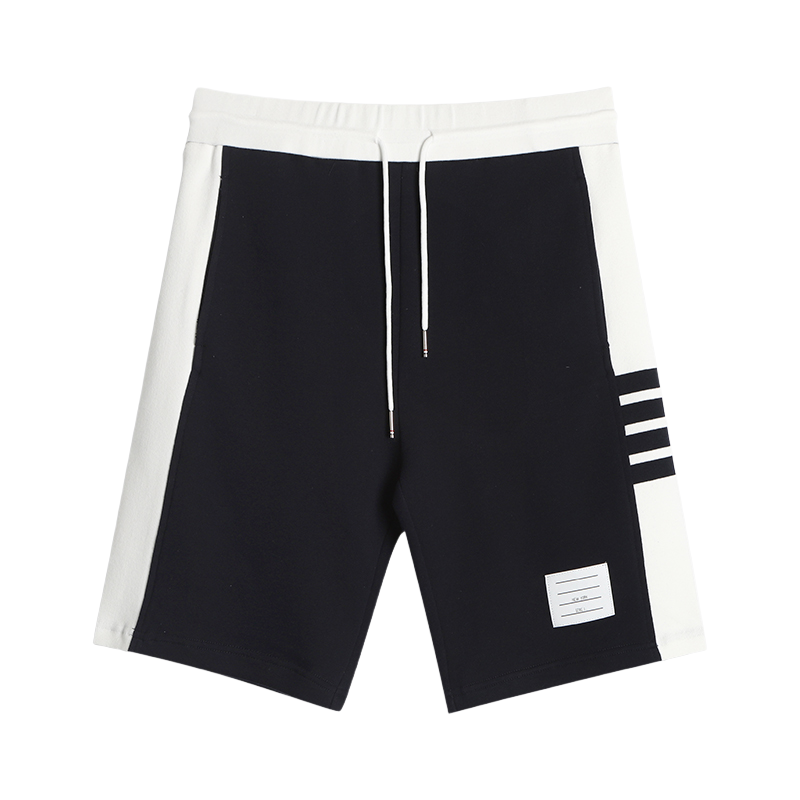 White side four bar shorts