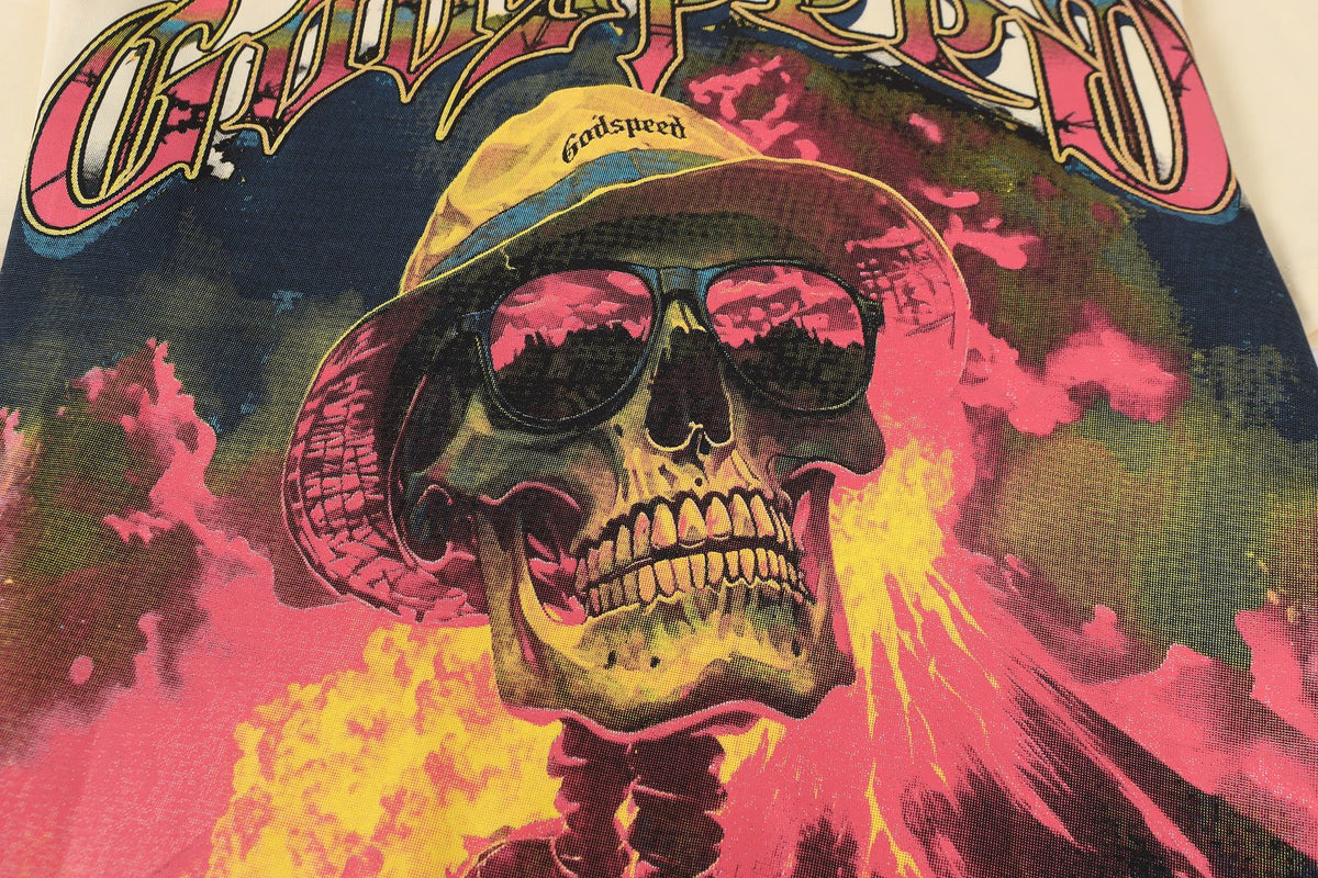Godspeed Skull Volcano Graphic T-Shirt