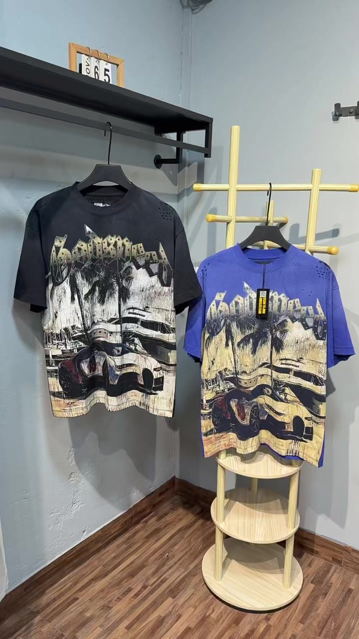 Godspeed Rhinestone Car Graphic T-Shirt