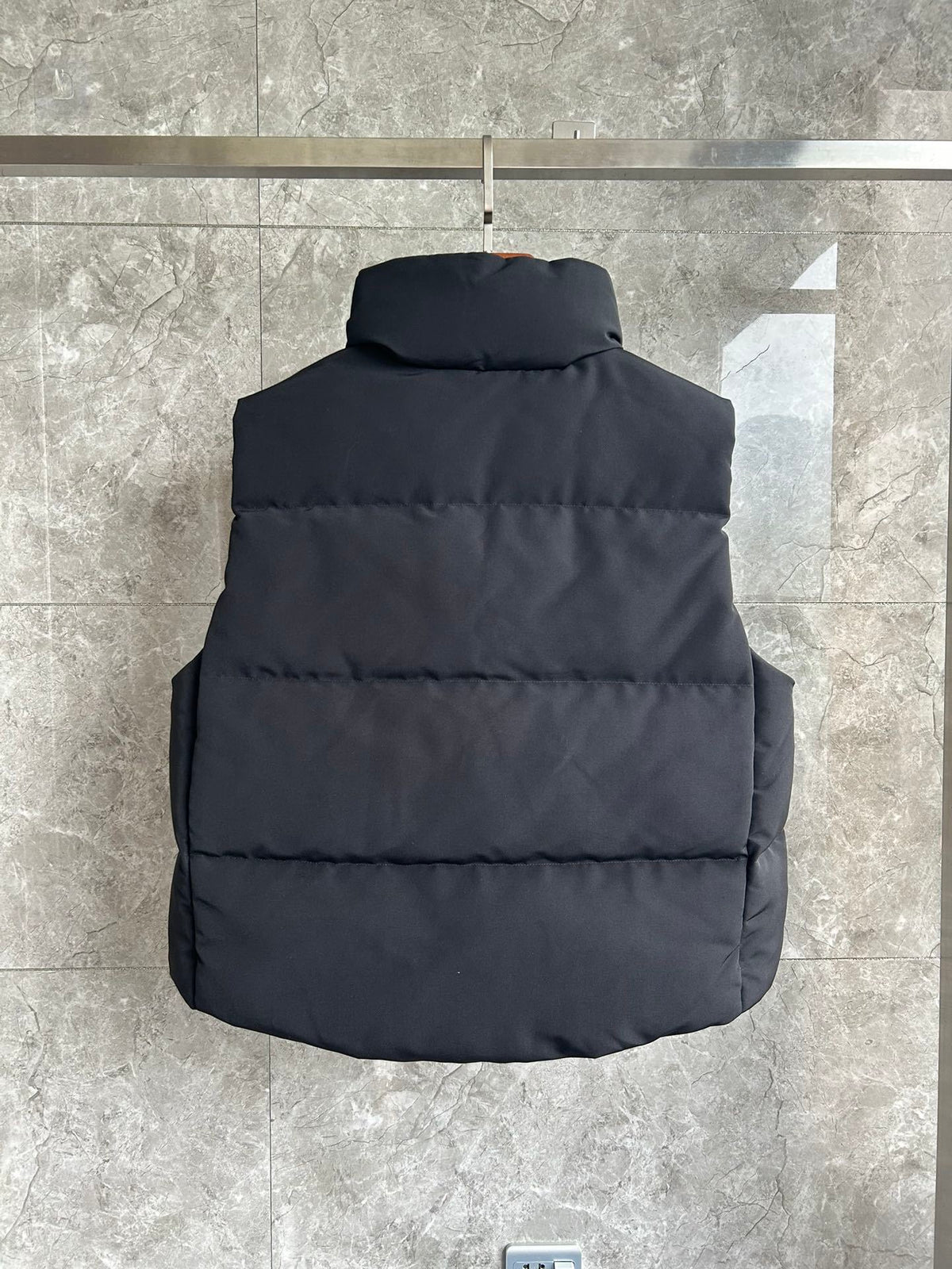Canada Goose Black Down Vest with Utility Pockets and Tonal Badge