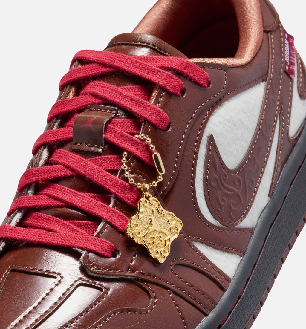 Air Jordan 1 Low Lunar New Year - Women's Lifestyle Sneaker (Light Chocolate/Black)
