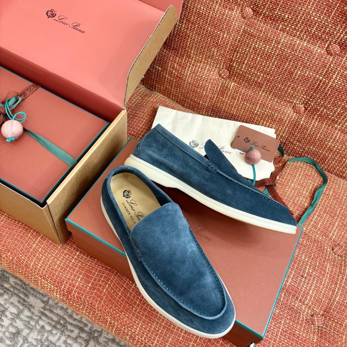 Loro Piana Suede Loafers