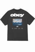 OBEY WAVE T-SHIRT Vintage Black