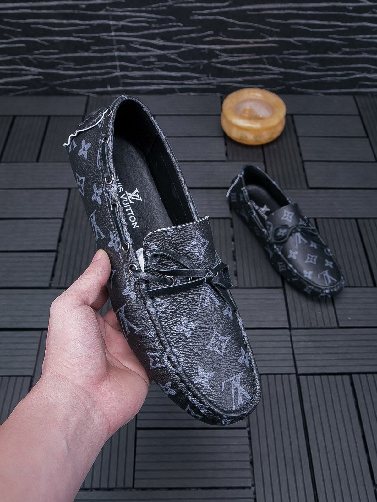 Louis Vuitton Men's Monogram Driving Loafers