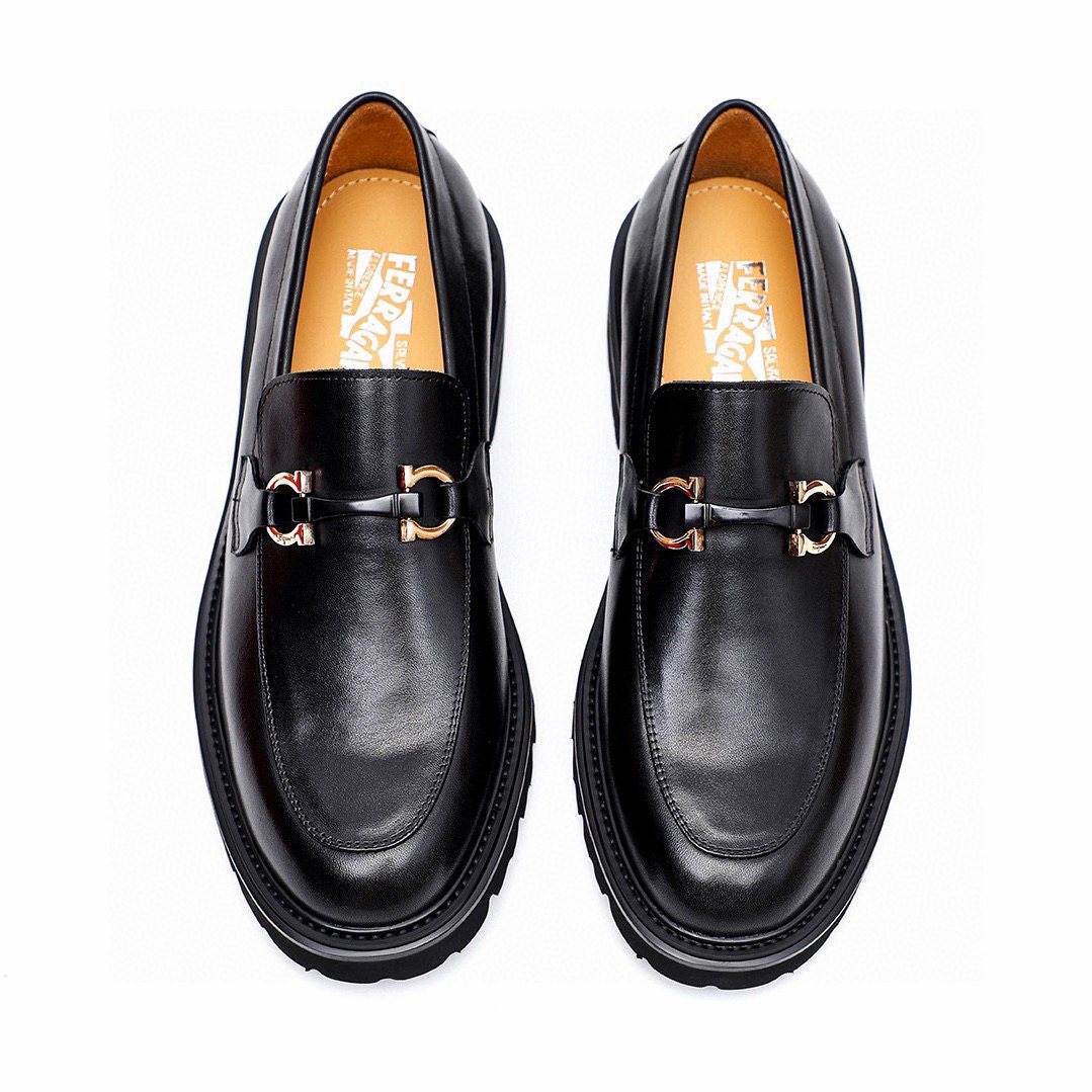 Salvatore Ferragamo Men's Black Bit Loafers