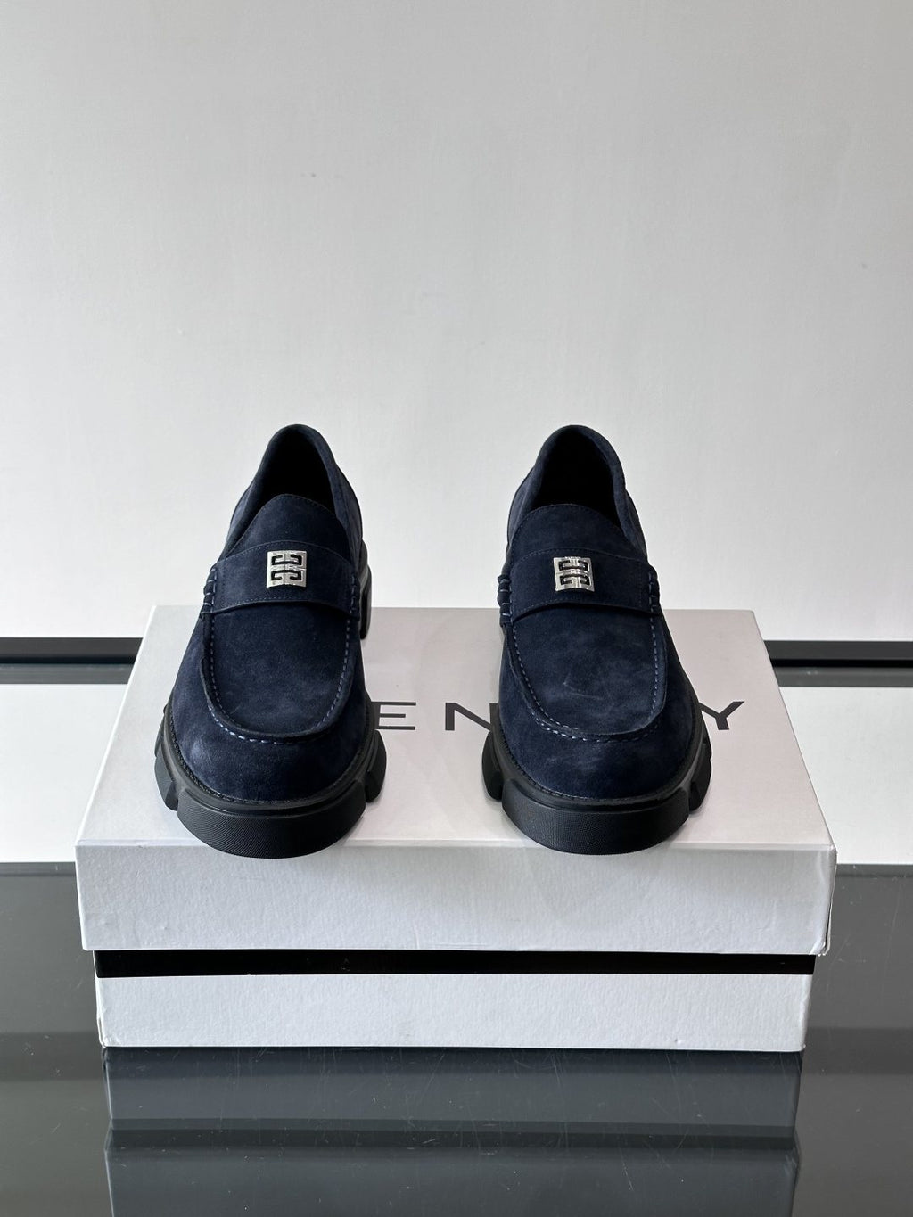 Givenchy Men's Suede Lug-Sole Loafers
