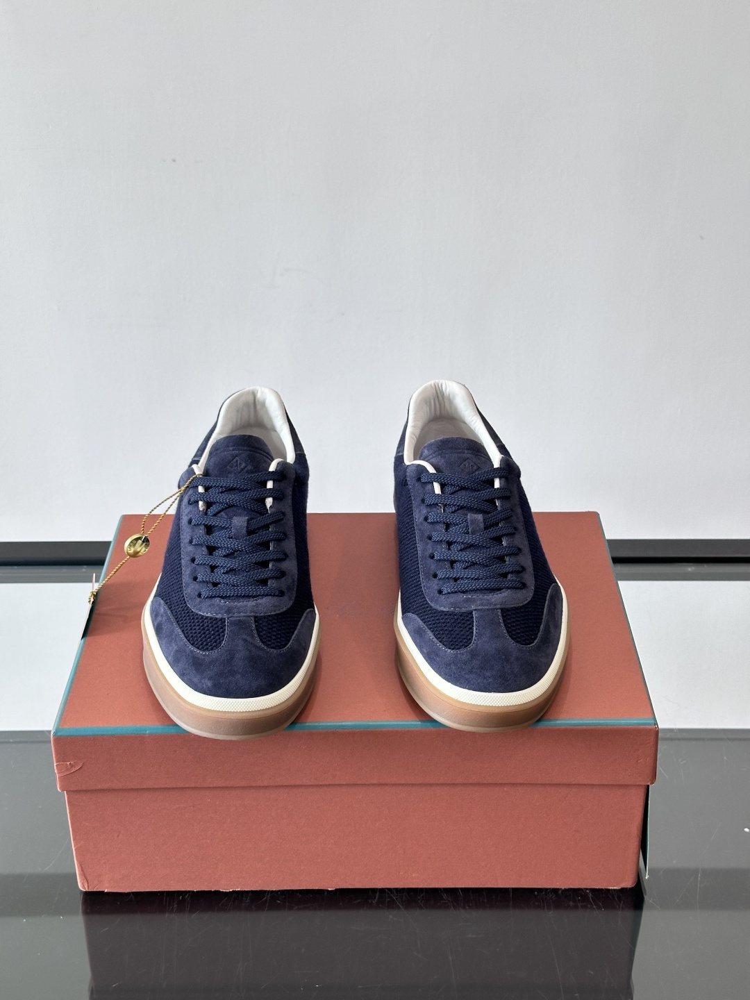 Loro Piana Men's Cream Sole Sneakers